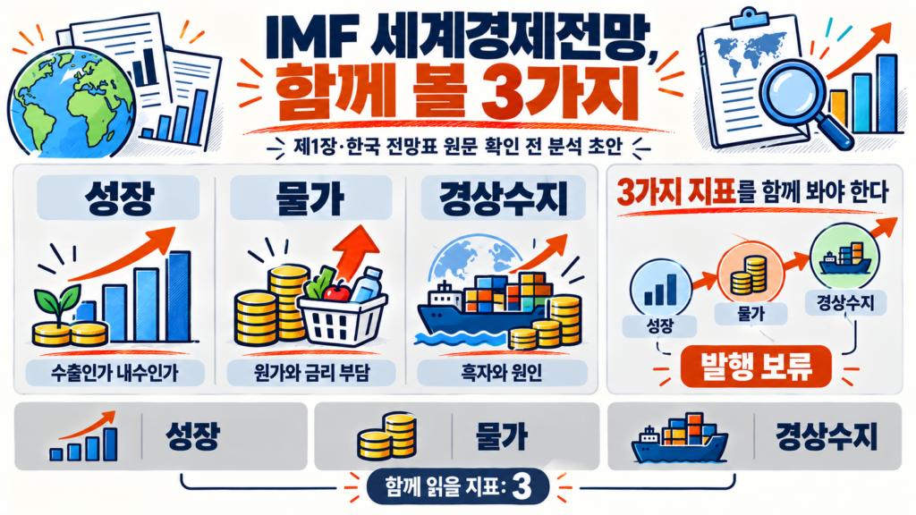 IMF 세계경제전망: 한국 성장·물가·경상수지와 기업 이익의 관계