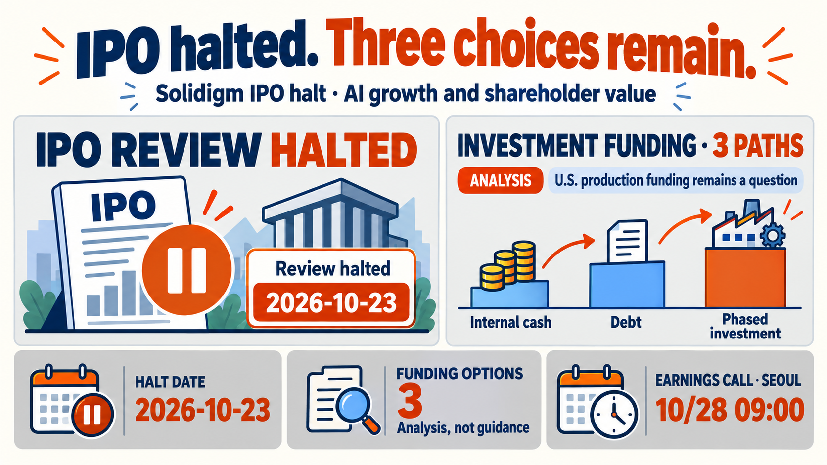 Solidigm IPO Halt: Where Will U.S. Expansion Money Come From? Three Choices